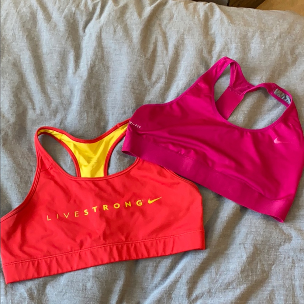 Set of Nike sports bras